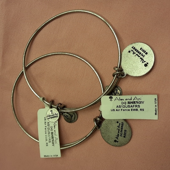 NWT, Bundle of 2 Alex and Ani Air U.S. Air Force Bracelet - Picture 4 of 12